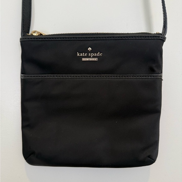 kate spade Handbags - Kate Spade Black Nylon Leather On Purpose Swingpack Adjustable Crossbody Purse